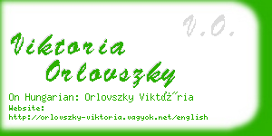 viktoria orlovszky business card